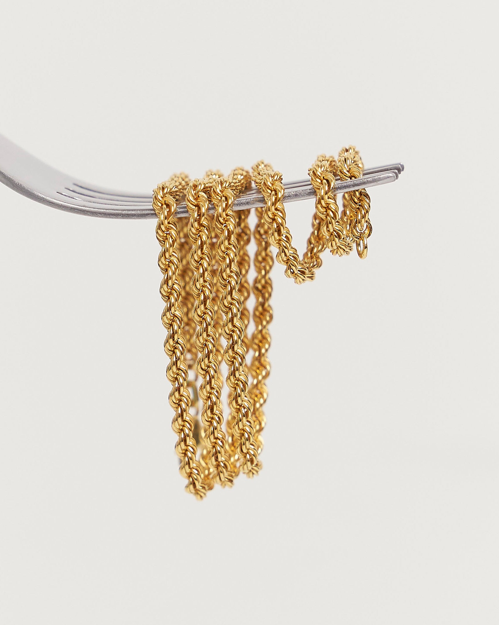 Stilnest Kordel Armband 24k Gold Vermeil 17+2cm