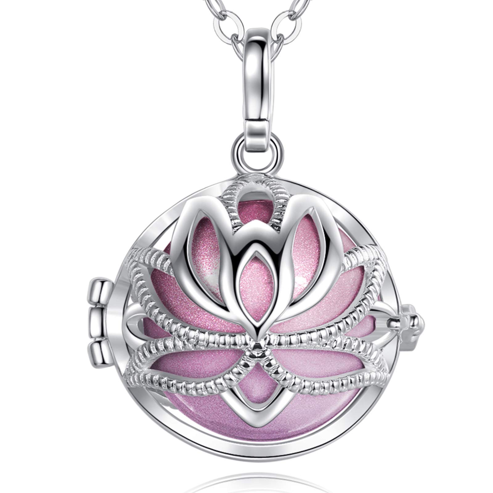 Eudora Harmony Bola Lotus Kette Violettes Rot 20mm