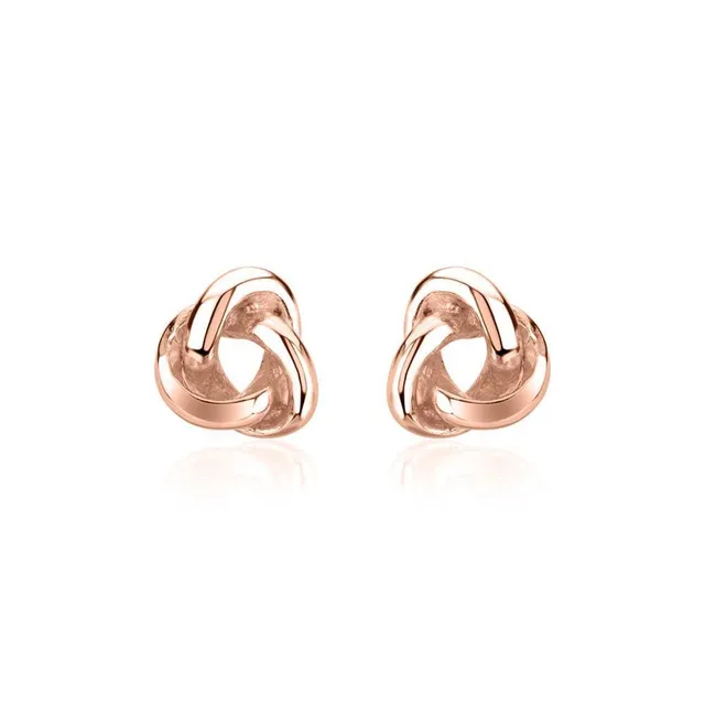 JEWLIX Ohrstecker Knoten 925er Silber Ohrstecker rosévergoldet Damen