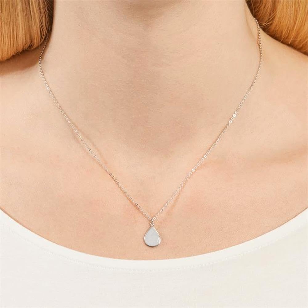 JEWLIX Ketten mit Anhänger Halskette Tropfen Sterlingsilber