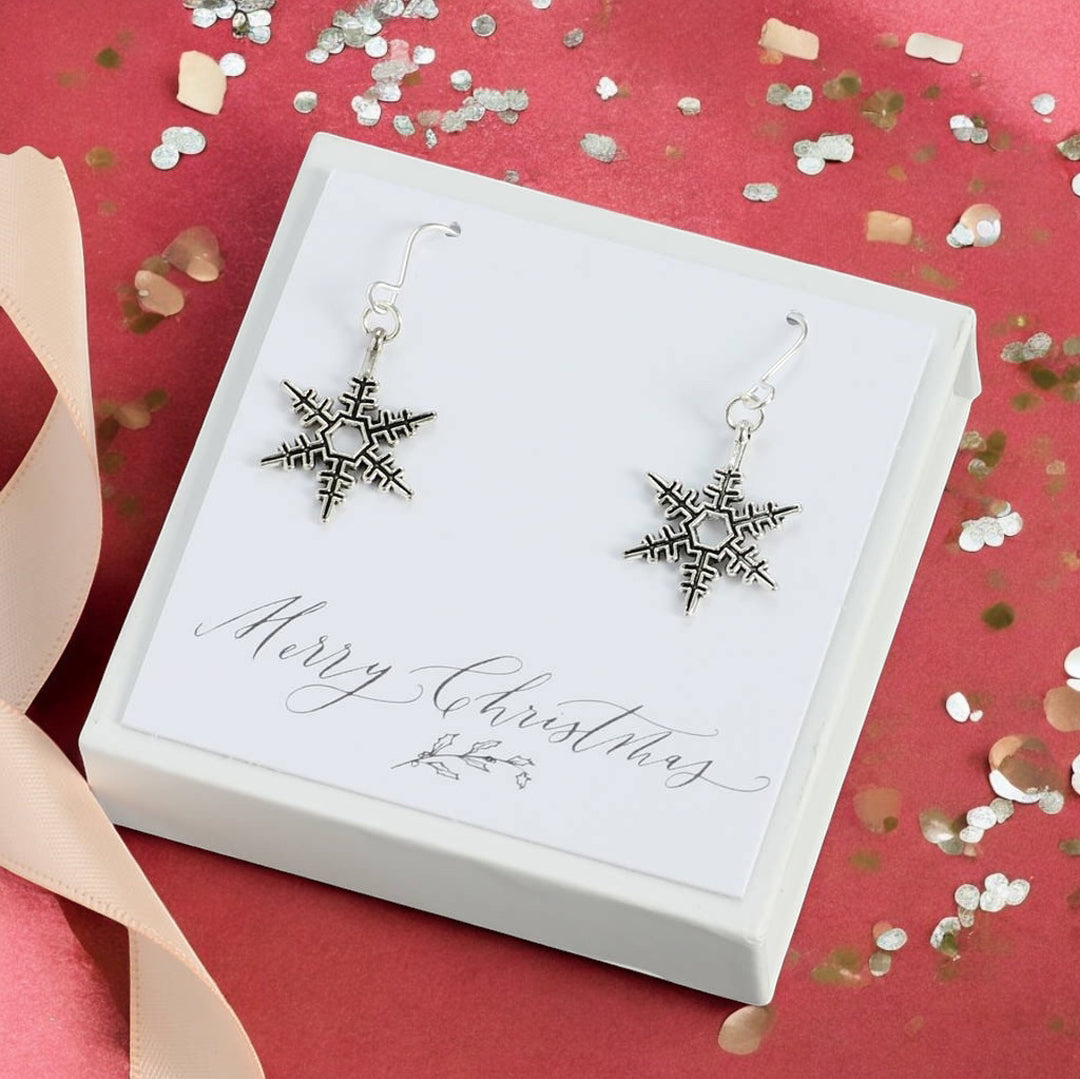 Joy by Corrine Smith Vintage Snowflake Ohrringe Silber 2cm