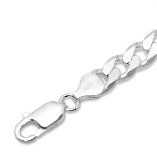 JEWLIX Panzerarmband Herren Silber 925 8 mm 23 cm