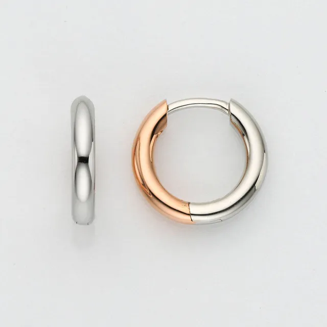 Eugen Rühle 80.7887 Creolen Ohrschmuck 750 Weißgold 13,5mm