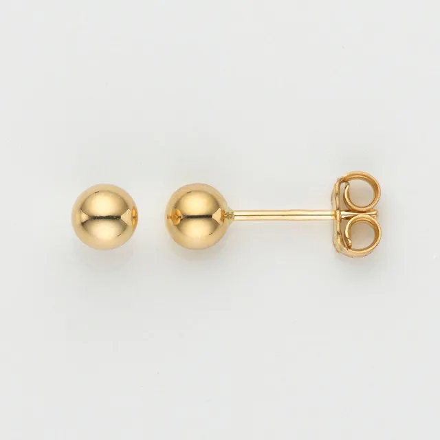 Eugen Rühle Ohrschmuck 80.3631 Ohrstecker Kugel 5mm 590 Weißgold