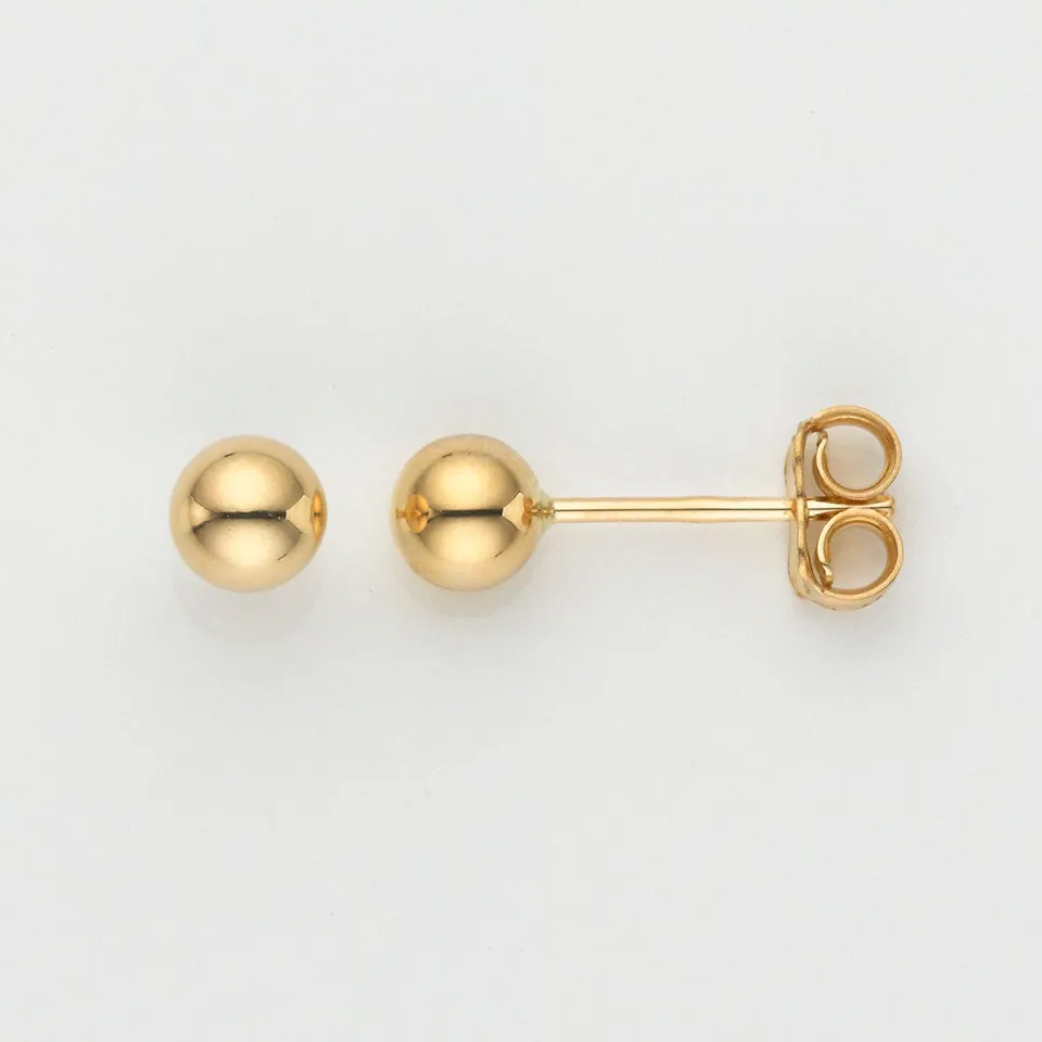 Eugen Rühle Ohrschmuck 80.3631 Ohrstecker Kugel 5mm 590 Weißgold
