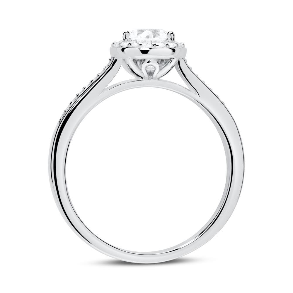 JEWLIX Verlobungsring Silber 54mm Zirkonia mehrsteinig