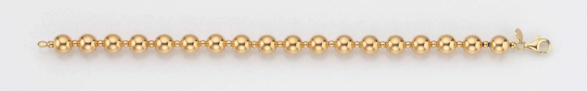 Eugen Rühle Kugelkette 8mm/3mm Halskette 750 Gelbgold