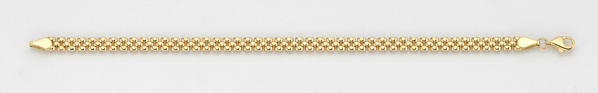 Eugen Rühle Armband Fantasiekette Backstein 5mm 19cm 585 Gelbgold
