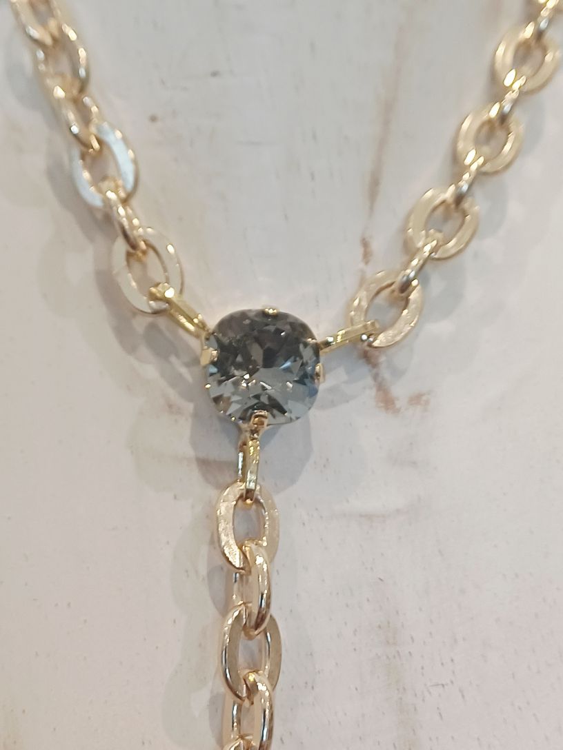 Alevá Bijoux Gilda Grigio Fumee Halskette grau