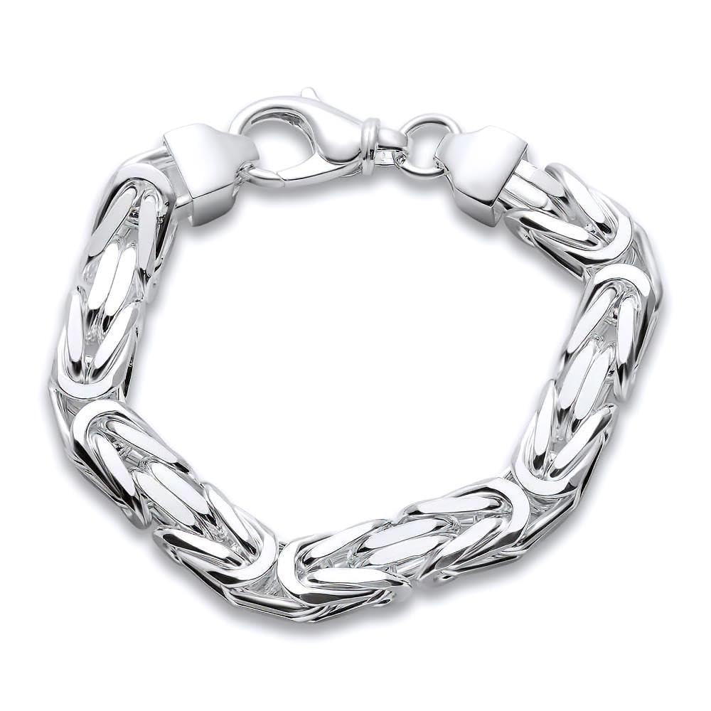 JEWLIX Königsarmband Silber 925 10 mm 21 cm Herren