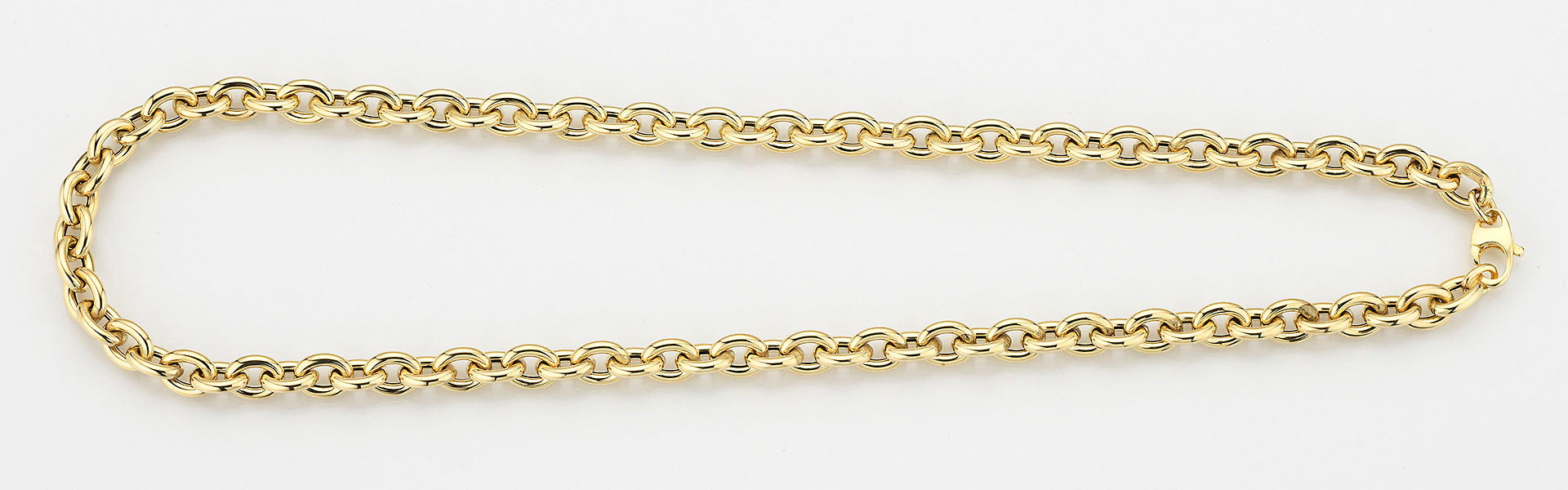 Eugen Rühle Rundanker Halskette Gelbgold 585 45cm 7,2mm