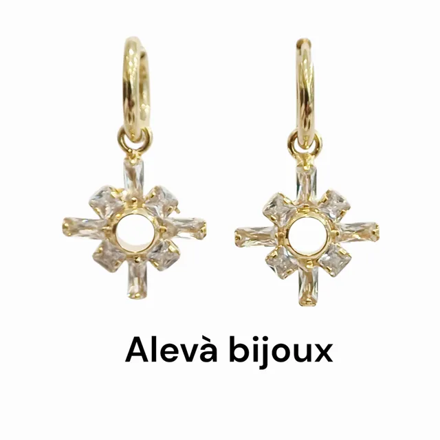 Alevá Bijoux Silvia Ohrringe Creolen 10 mm Zirkonia