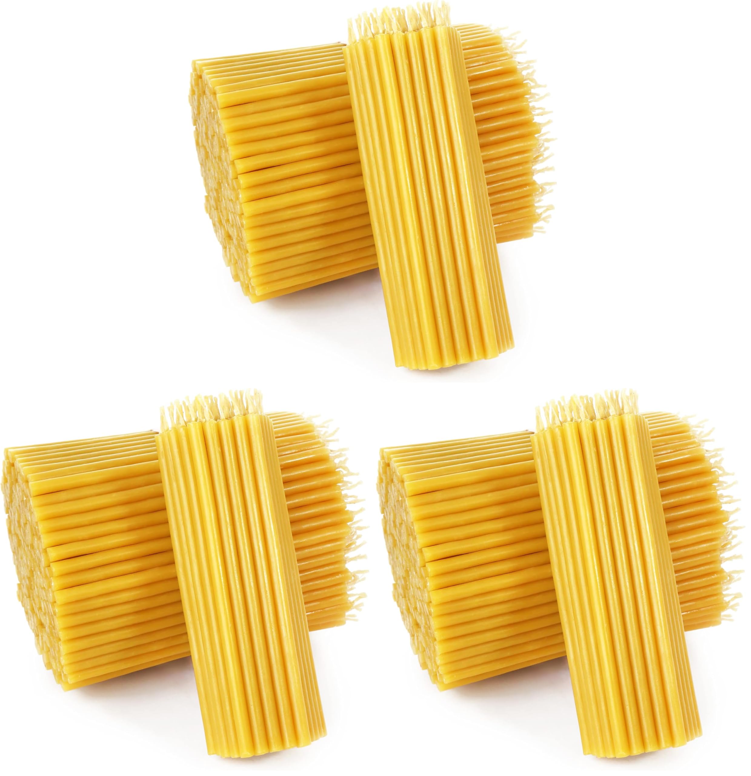 NKlaus Candles Bienenwachs Ritualkerzen gelb 14 cm 1200 St