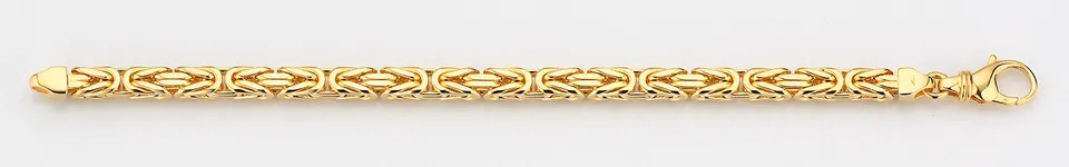 Eugen Rühle Königskette 4-kant 6mm Halskette 60 cm 585 Gold