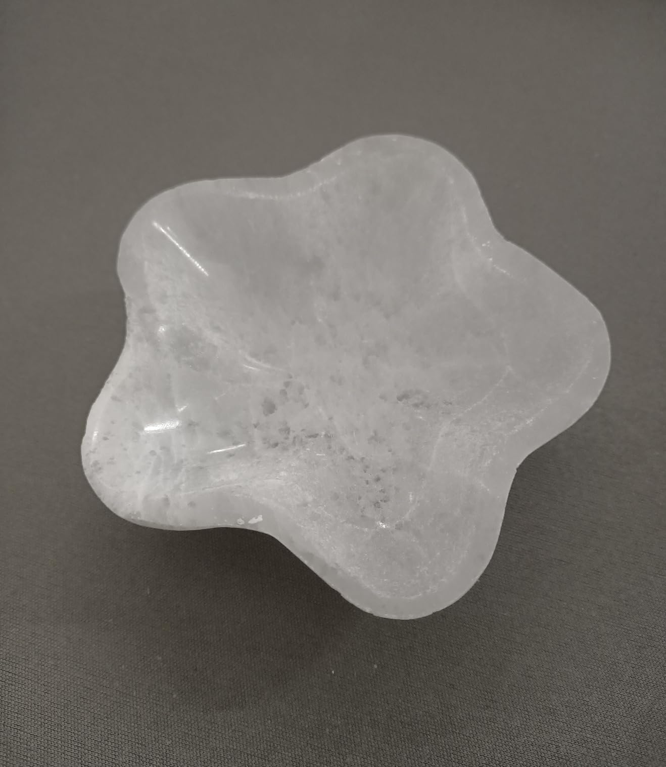 NKlaus HEALING CRYSTALS Selenit-Schale 9,5 cm Blume