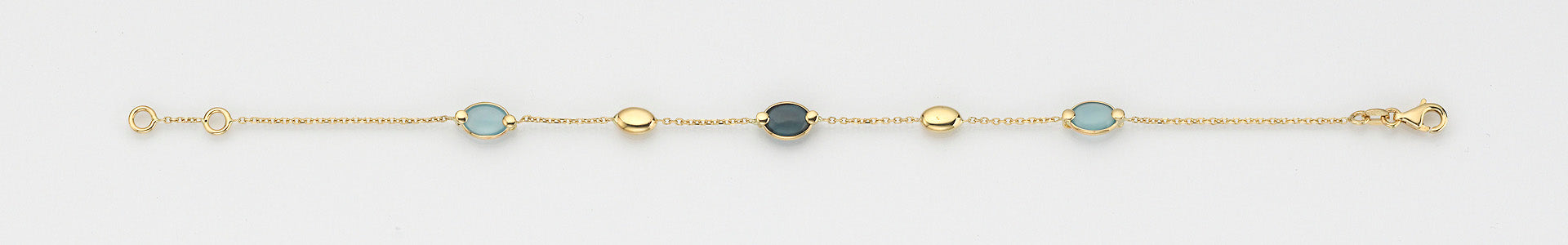Eugen Rühle Armband 37.4900 Aquamarin Goldarmband 585 Gold