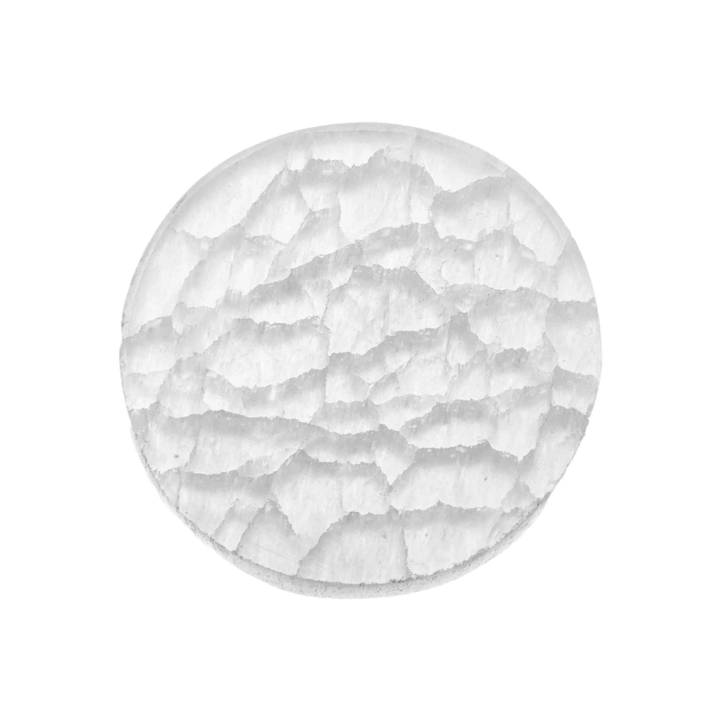 NKlaus Healing Crystals Selenit-Platte 6 cm Heilstein 75g
