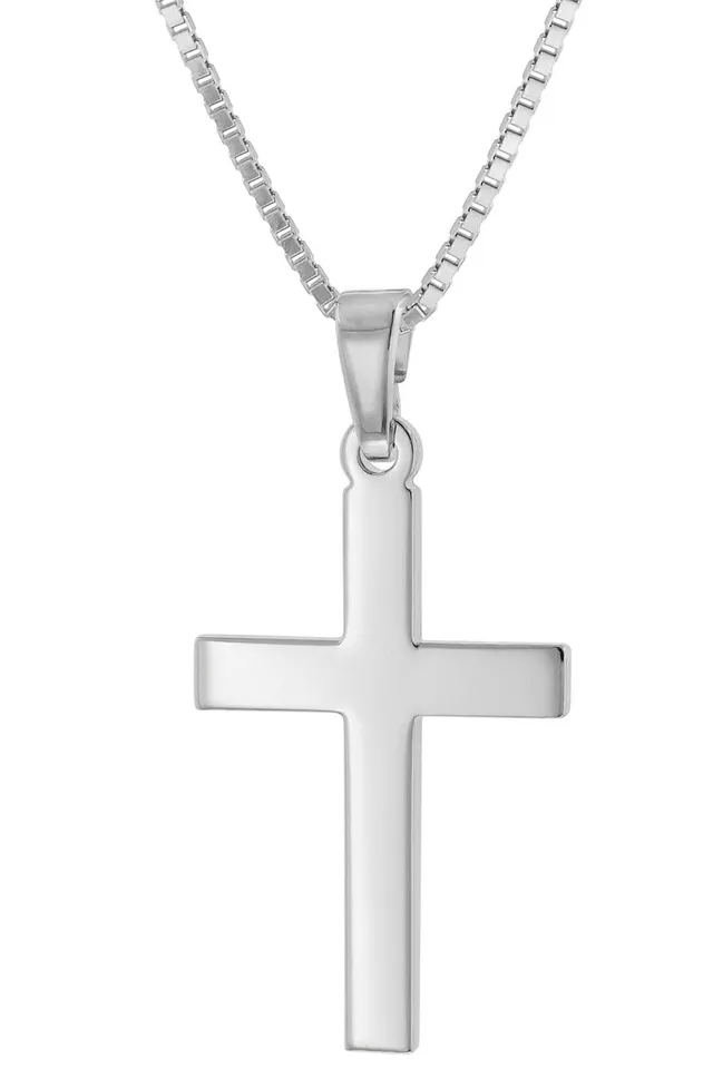 trendor 41125 Kreuz-Anhänger Halskette Silber 925 45 cm