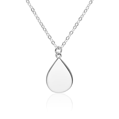 JEWLIX Ketten mit Anhänger Halskette Tropfen Sterlingsilber