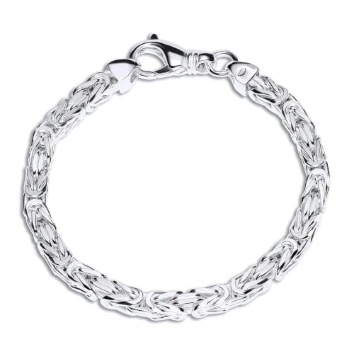 JEWLIX Königsarmbänder Armband Silber 925 6mm 21cm