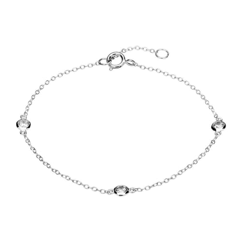JEWLIX ID-Armbänder Armband 925er Sterlingsilber Zirkonia