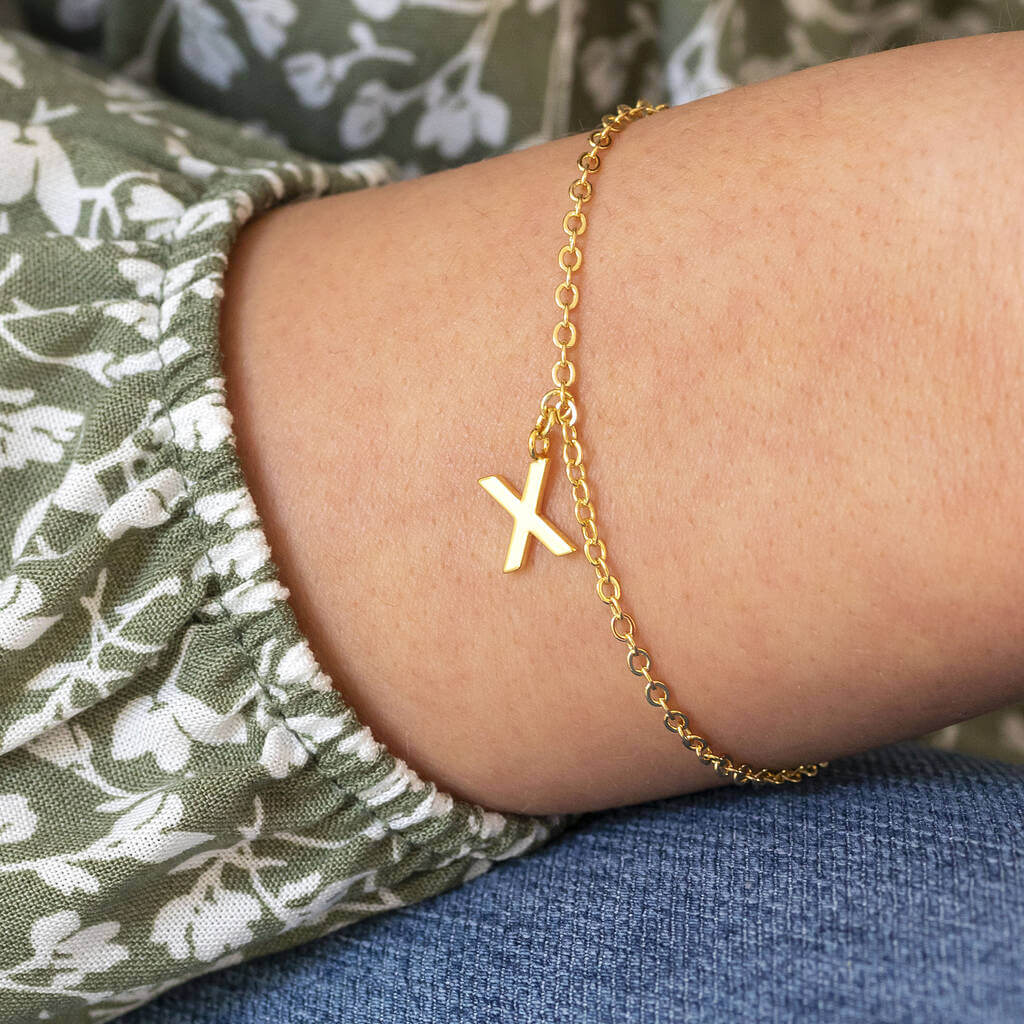 Joy by Corrine Smith Just a Kiss Armband vergoldet X-Anhänger