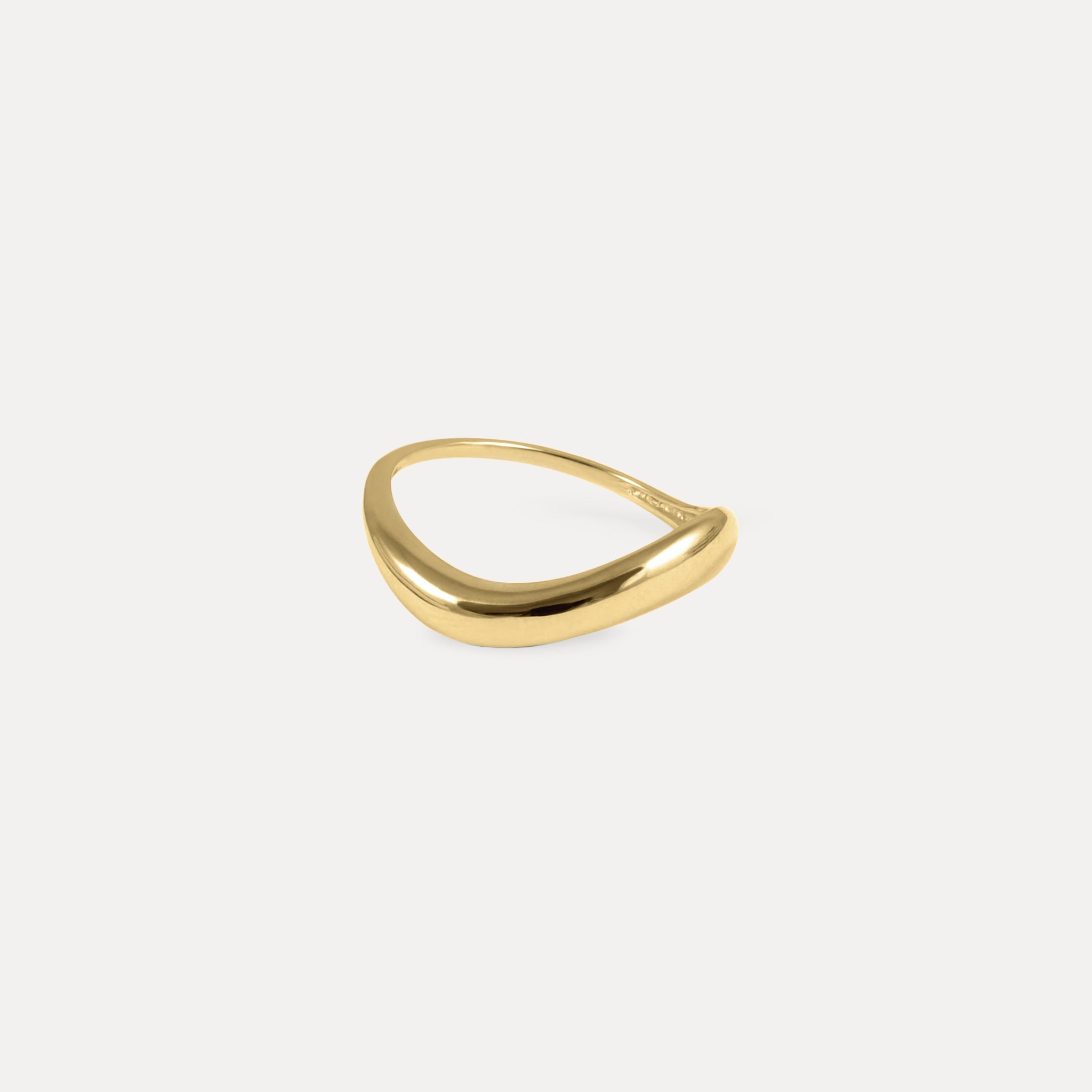 Stilnest Heirloom Ring 585 Gold Massivgold Größe 52