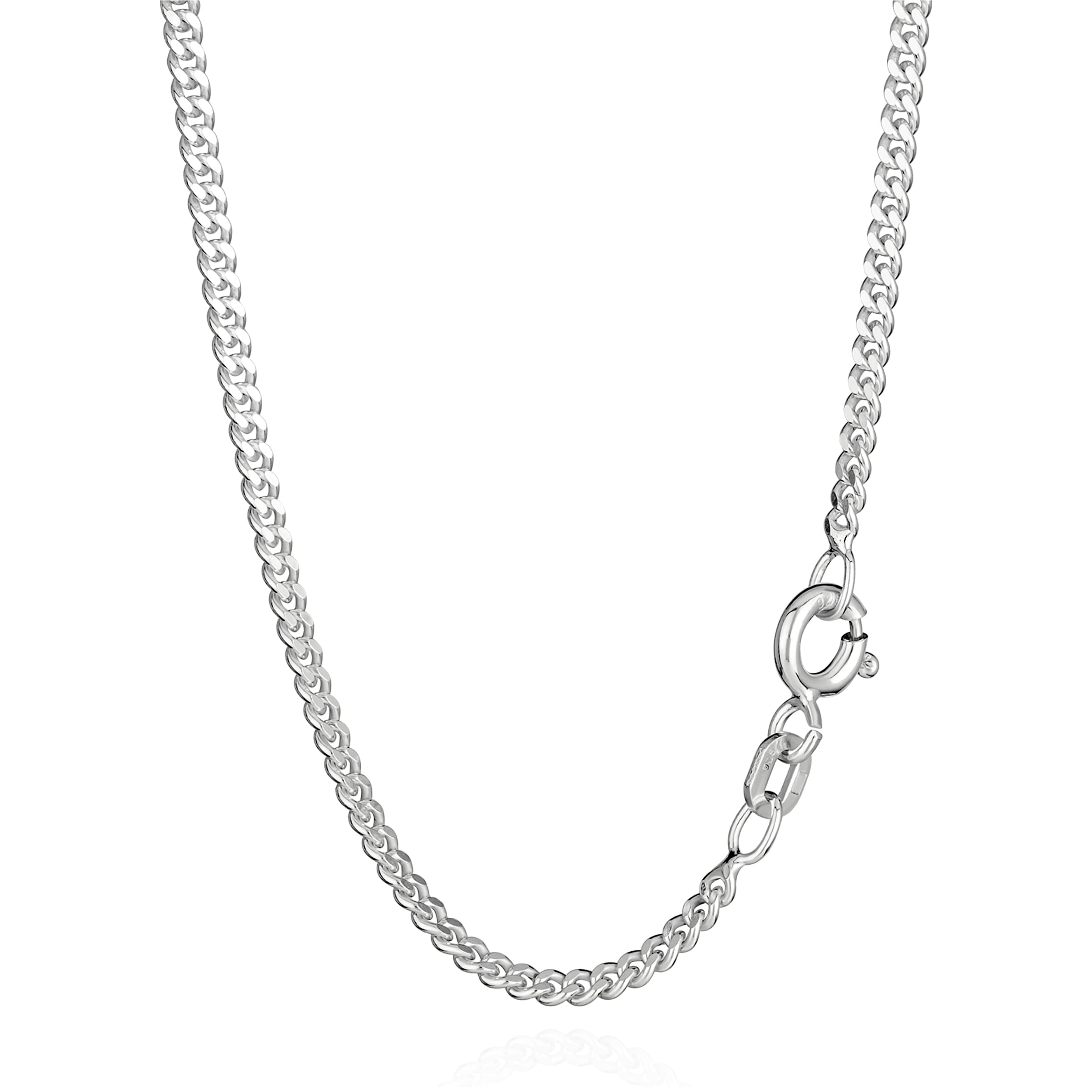 NKlaus JEWELLERY Panzerkette 925 Silber 60cm 2,1mm
