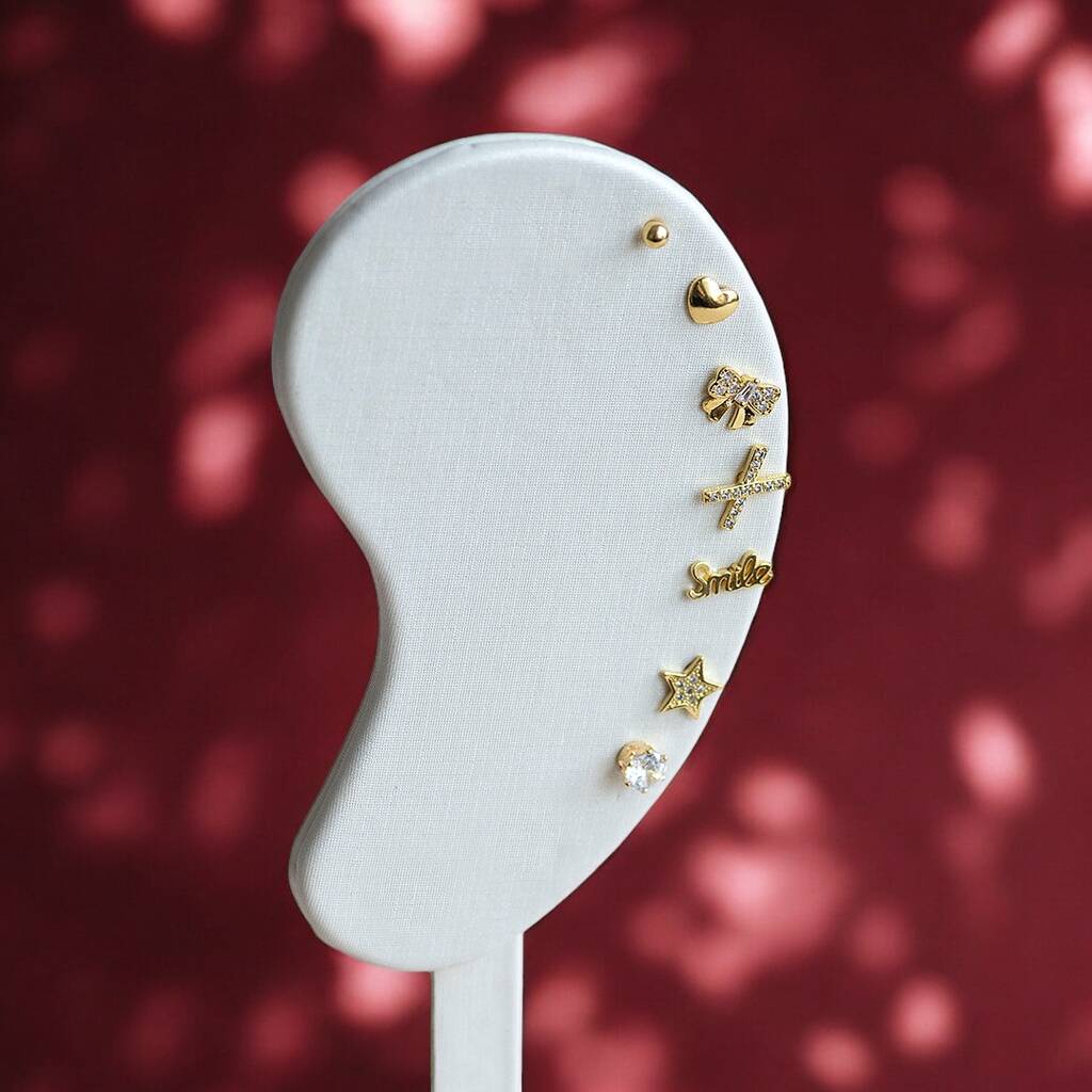 Joy by Corrine Smith Week Ohrringe Ohrstecker-Set 7 Paar Gold