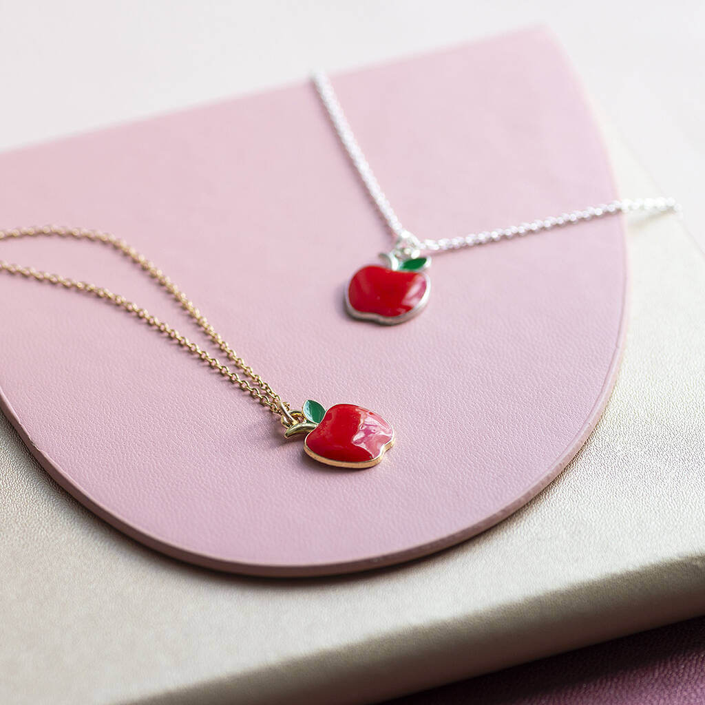 Joy by Corrine Smith Red Apple Halskette Gold Apfel Anhänger