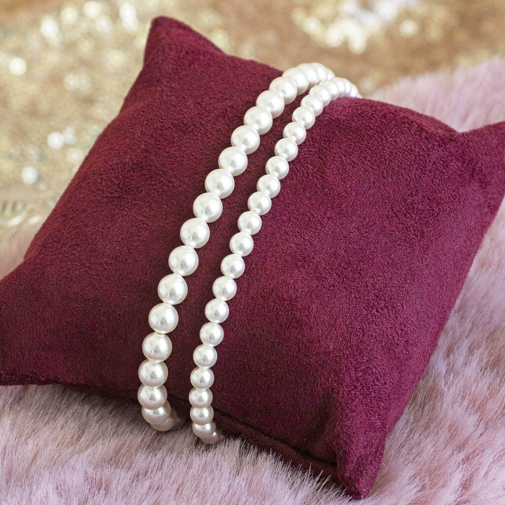 Joy by Corrine Smith Perlen Armband Silber 2er Set 19cm