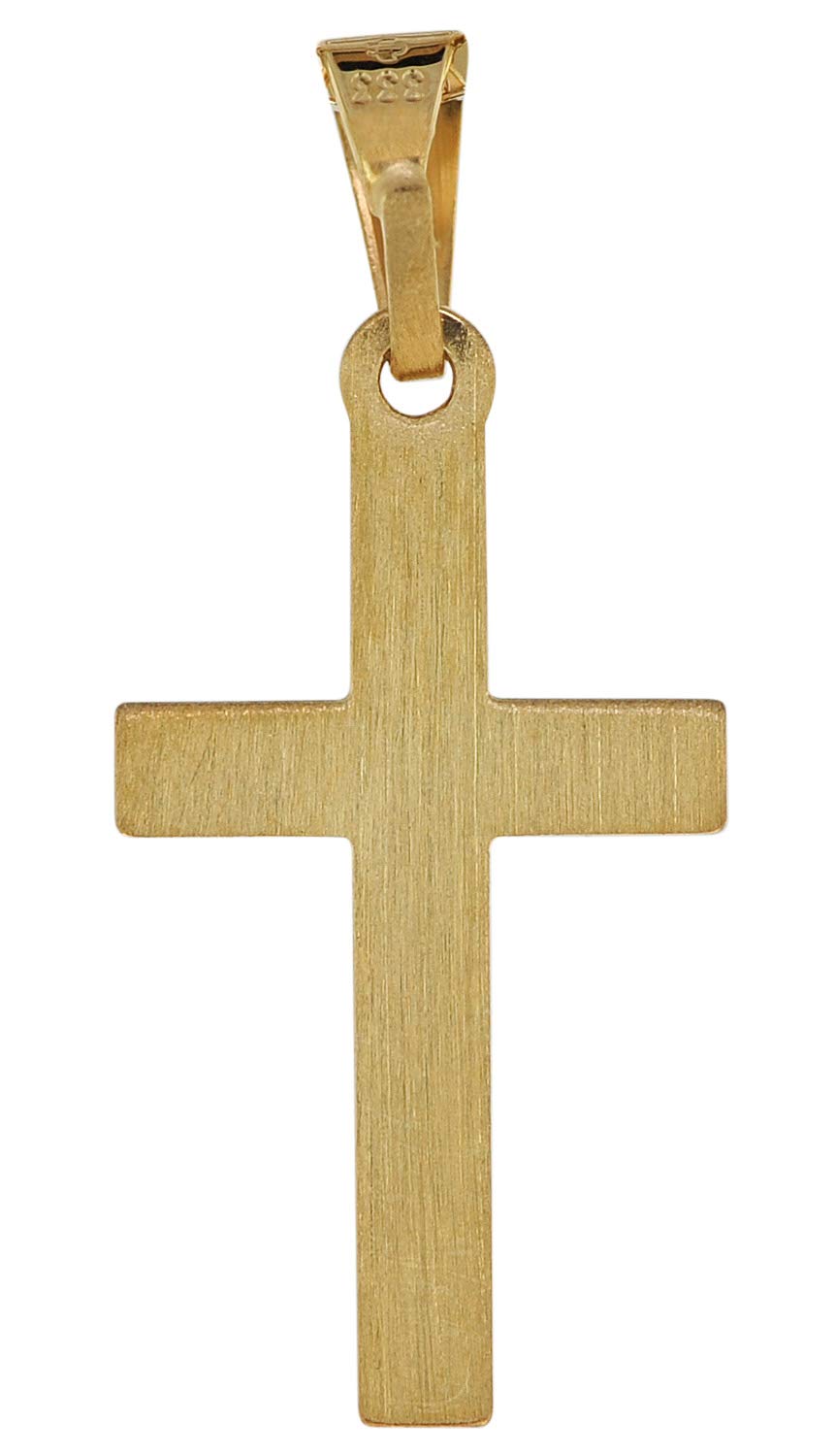 trendor Kreuz Kinder Halskette Gold 333 18 mm 40 cm