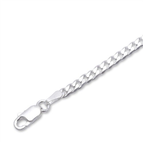 JEWLIX Panzerarmbänder Armband Silber 3mm 21 cm
