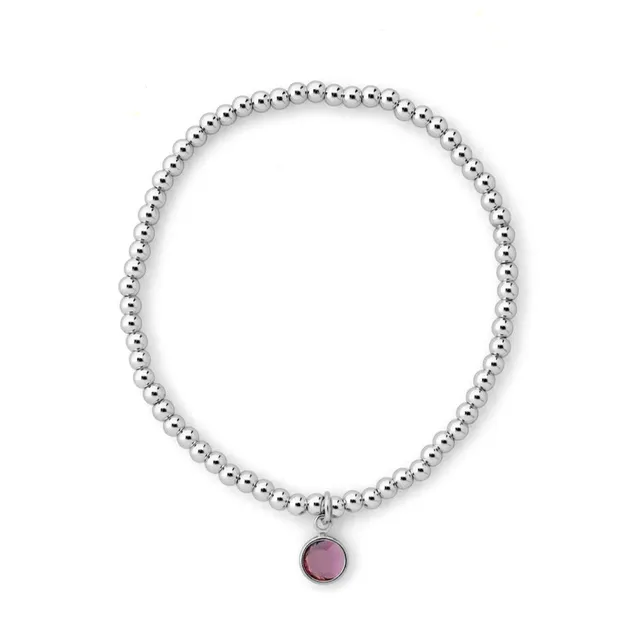 Joy by Corrine Smith February Birthstone Armband Silber Amethyst