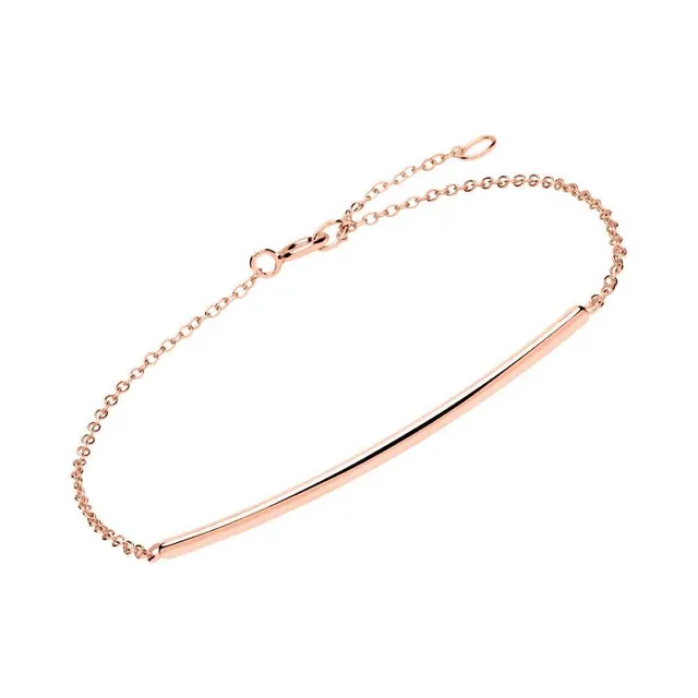 JEWLIX SB0286 ID-Armband 925er Silber rosévergoldet