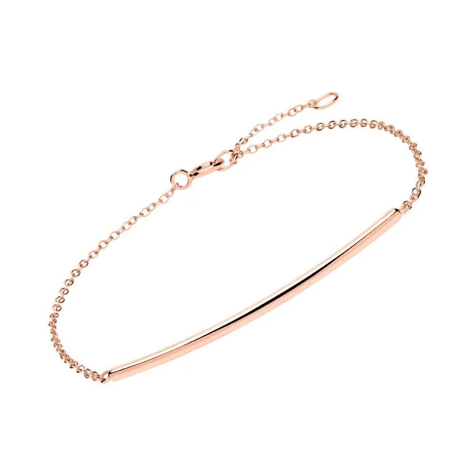 JEWLIX SB0286 ID-Armband 925er Silber rosévergoldet