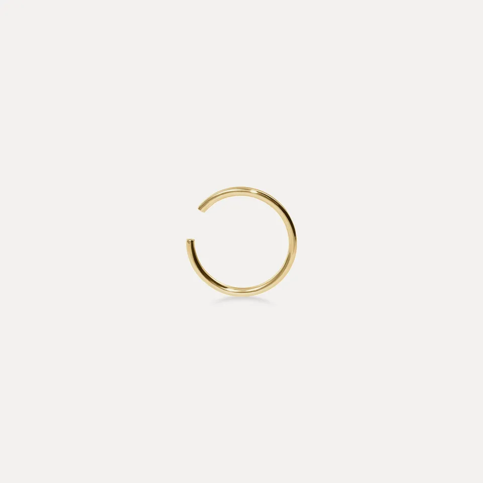 Stilnest Basic Ear Cuff Ohrringe 585 Gold 14k Massivgold