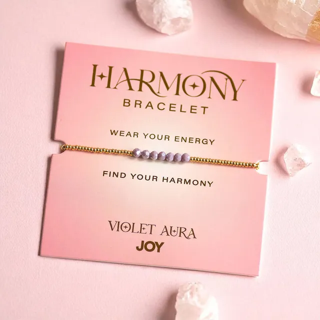 Joy by Corrine Smith Violet Aura Armband Gold Lila Kristall