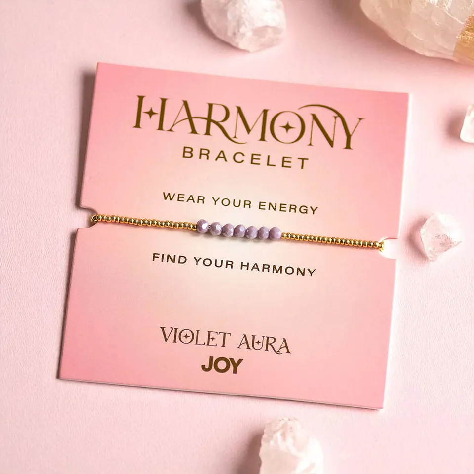 Joy by Corrine Smith Violet Aura Armband Gold Lila Kristall