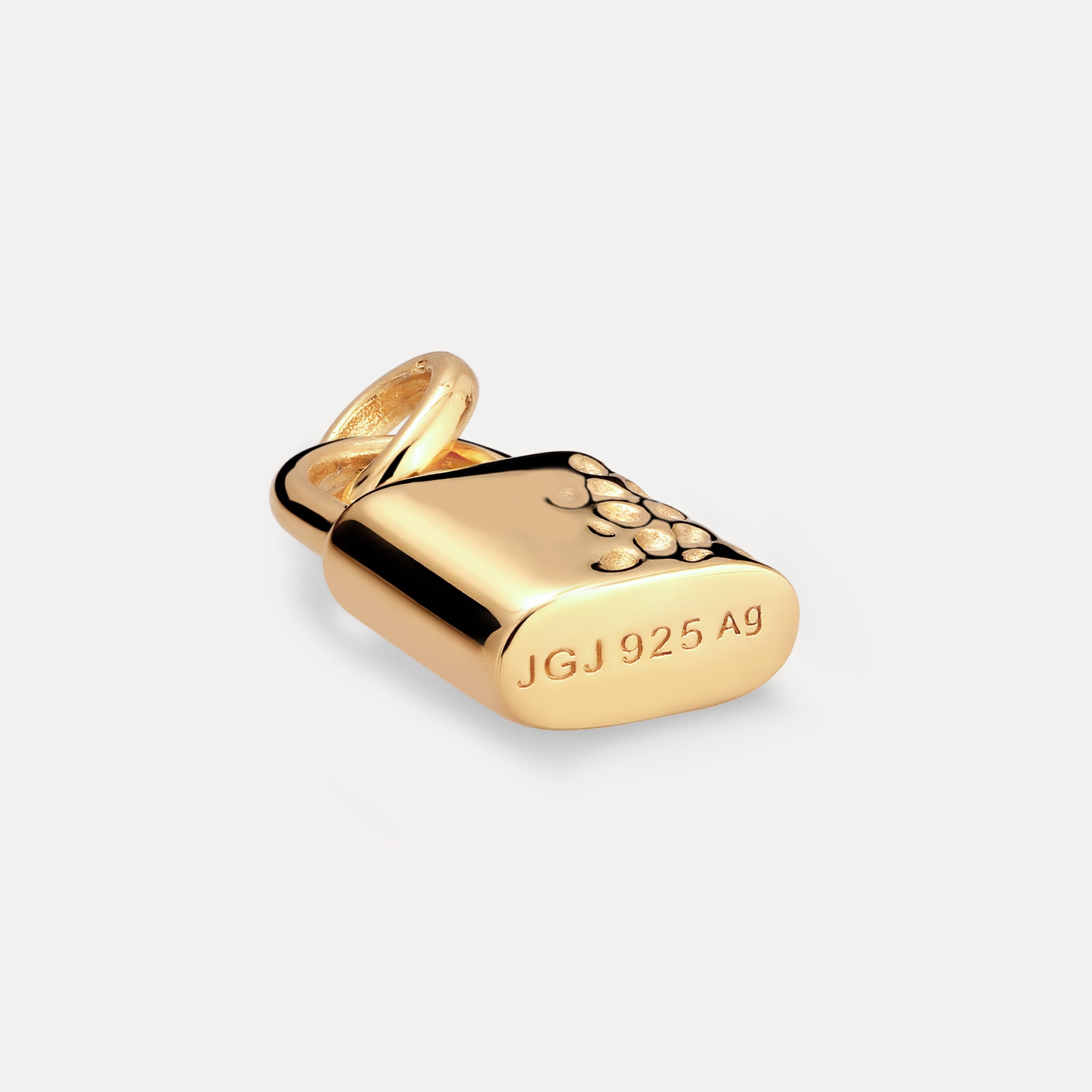 Stilnest Pendants Padlock Charm Anhänger Gold Vermeil