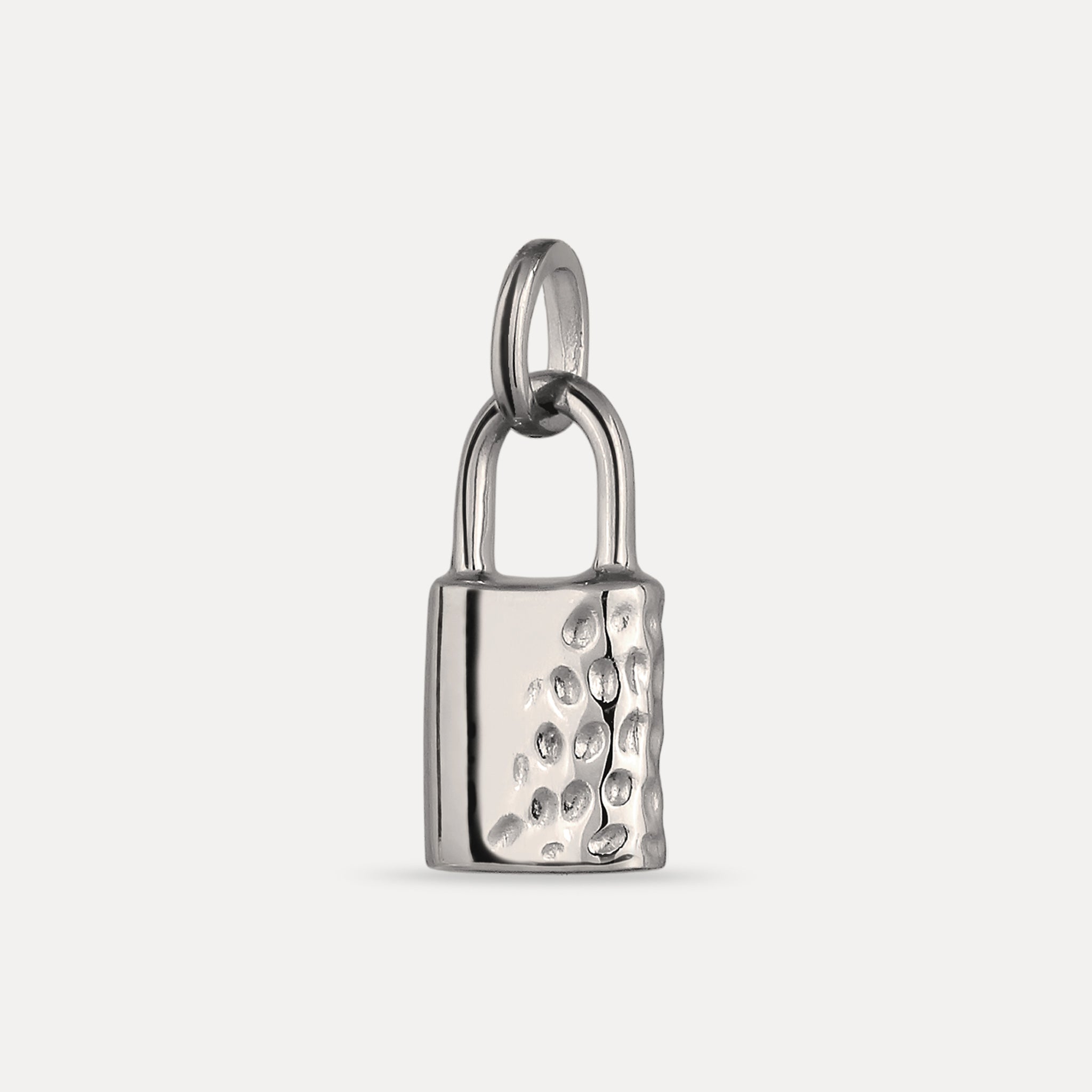 Stilnest Pendants Padlock Charm Anhänger Gold Vermeil