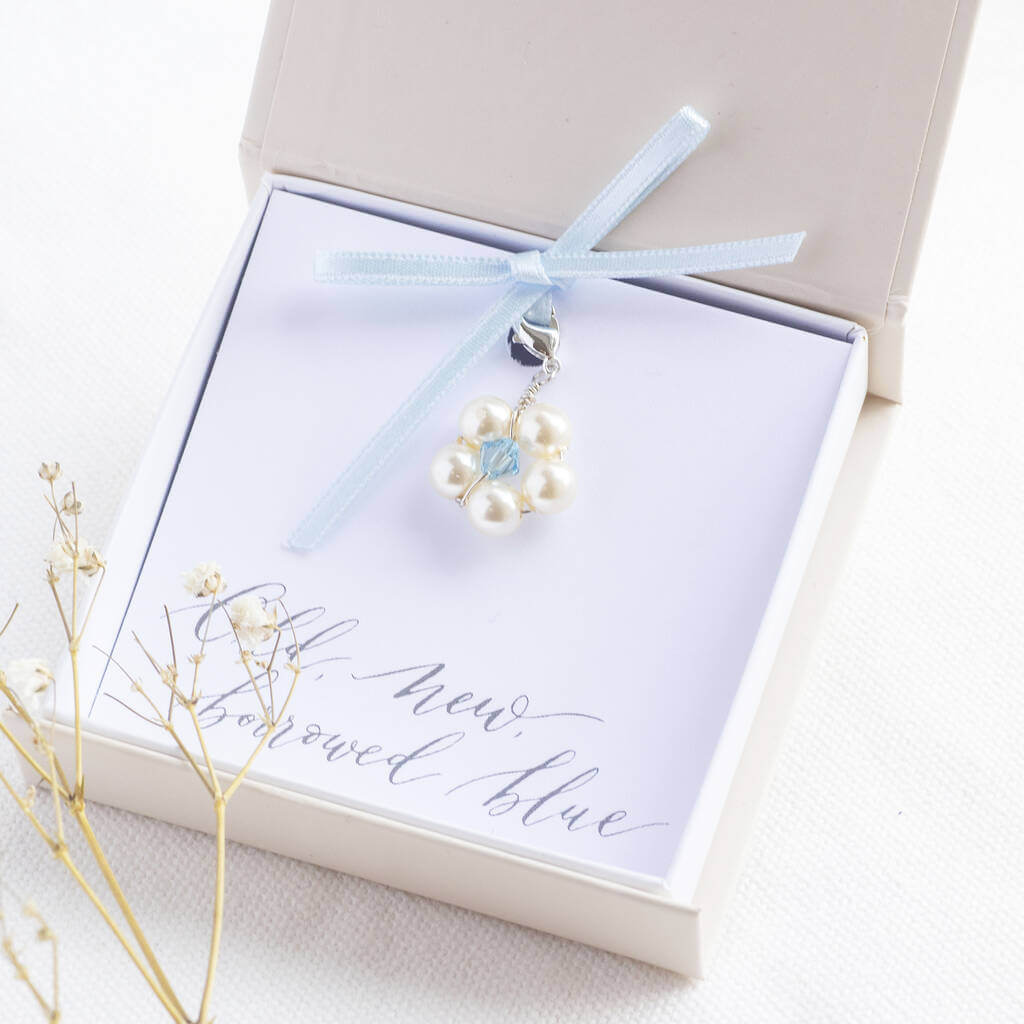 Joy by Corrine Smith Something Blue Charm Perle Silber