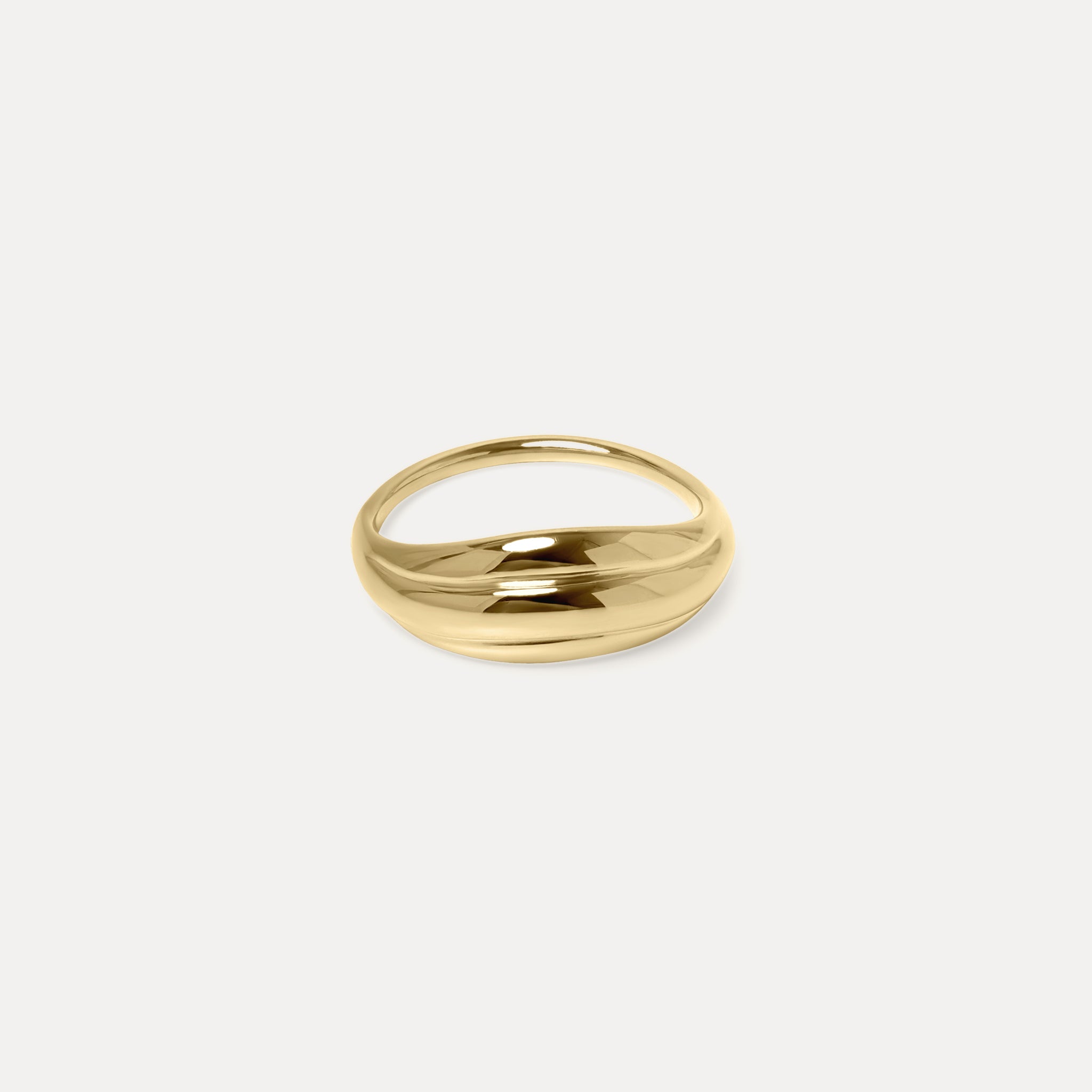 Stilnest Rise Bombé Ring 585 Gold Gr. 52