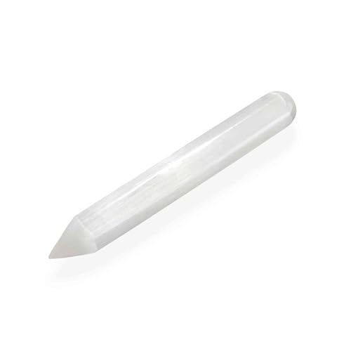 NKlaus Healing Crystals Selenit Massagestab Spitze 15,5cm