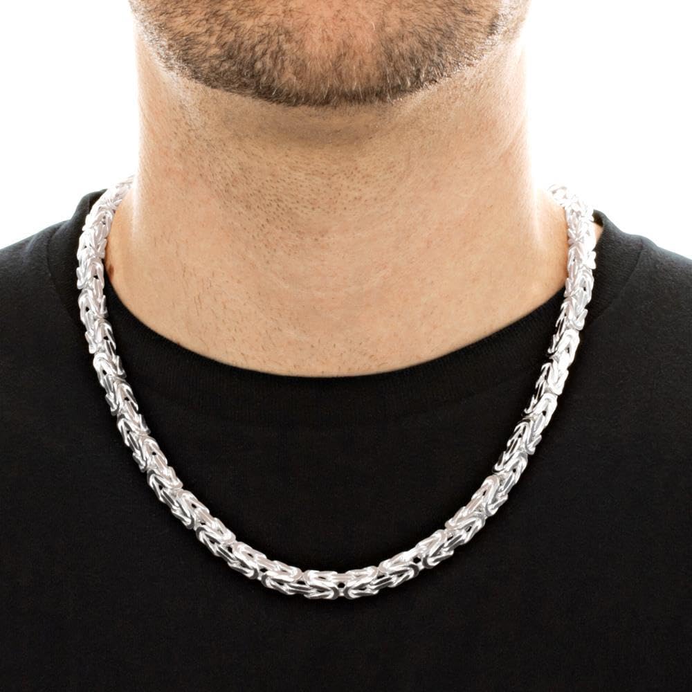 JEWLIX Königsketten KK0075 Silberkette 7,5 mm 50 cm Herren