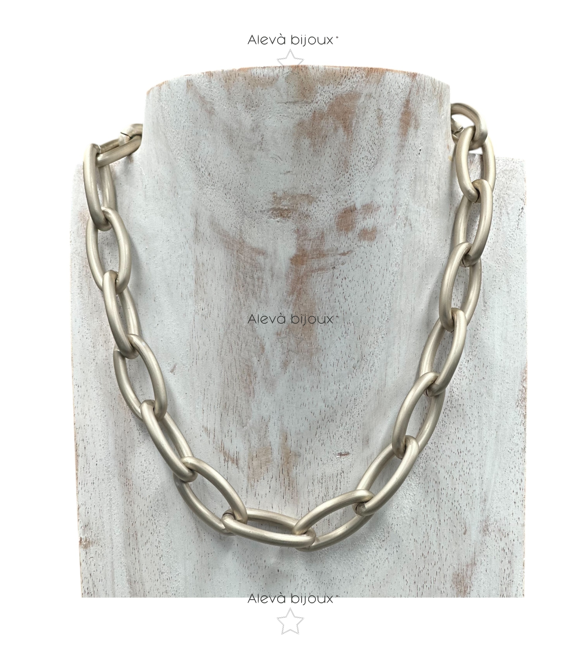 Alevá Bijoux Rodi Halskette Kette Silber rhodiniert