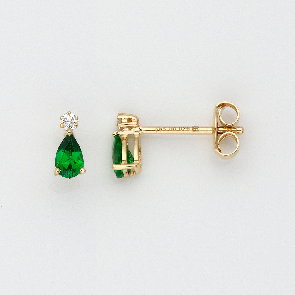 Eugen Rühle Ohrschmuck Ohrstecker Brillant 0,05ct Ohrringe 585 Gelbgold