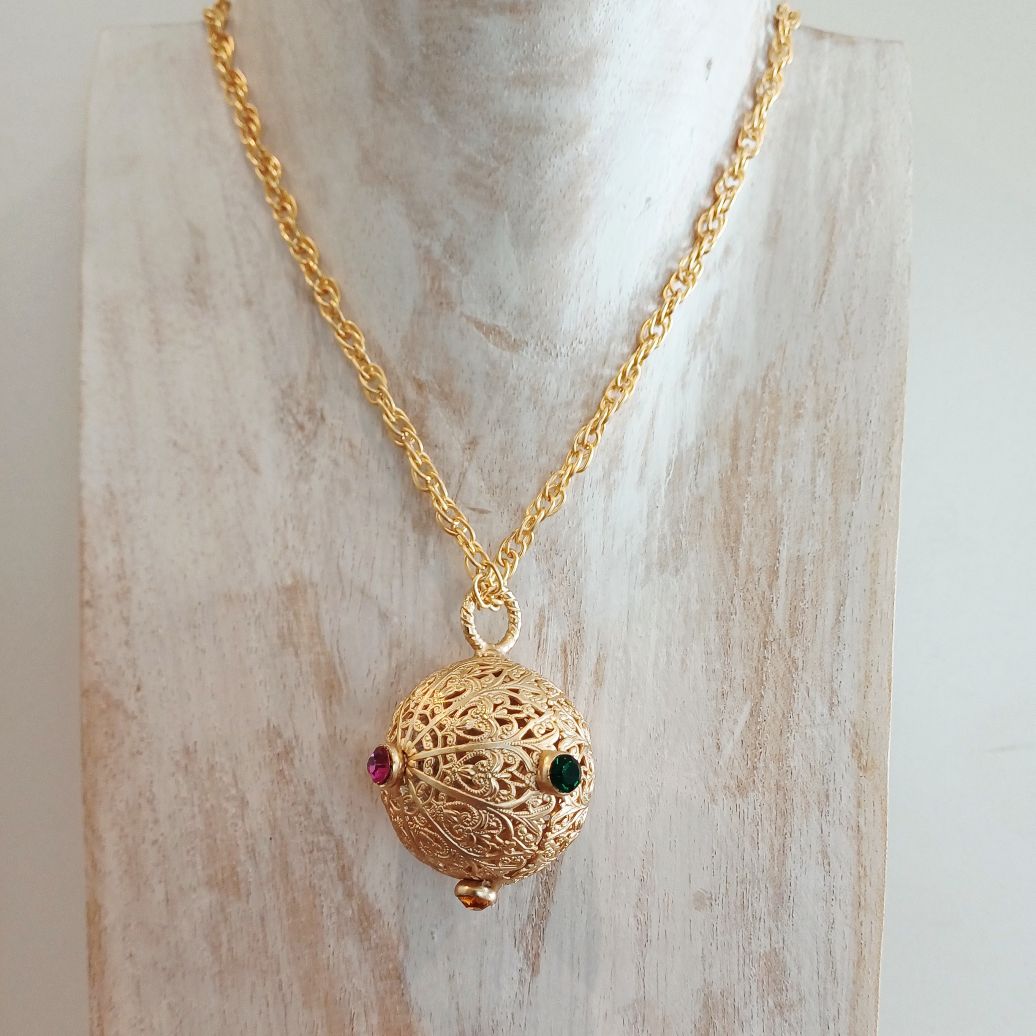 Alevá Bijoux Mina Anhänger Gold 4,5 cm