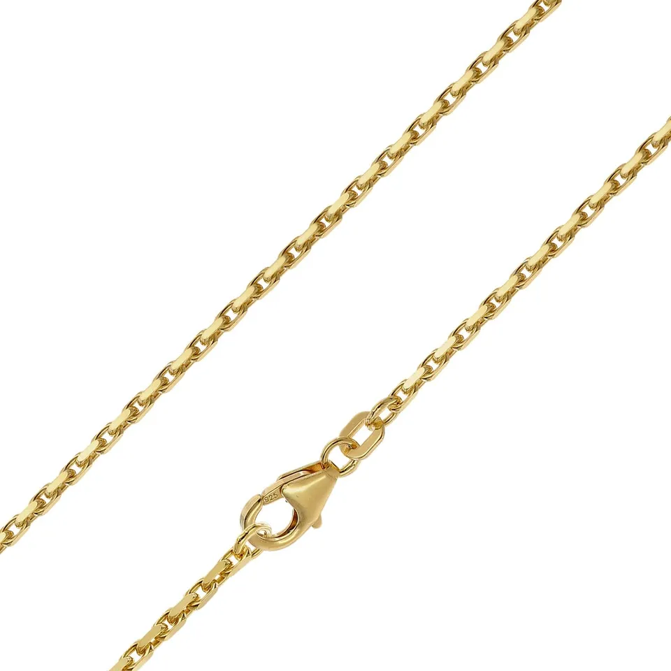 trendor Ankerkette Halskette vergoldet 60 cm 1,75 mm diamantiert
