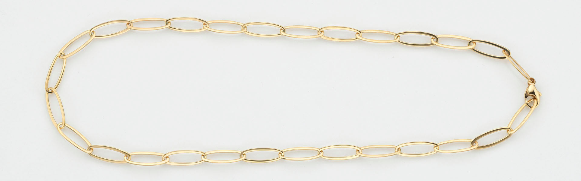 Eugen Rühle Fantasiekette ovale Glieder 6mm 585 Gelbgold 45cm